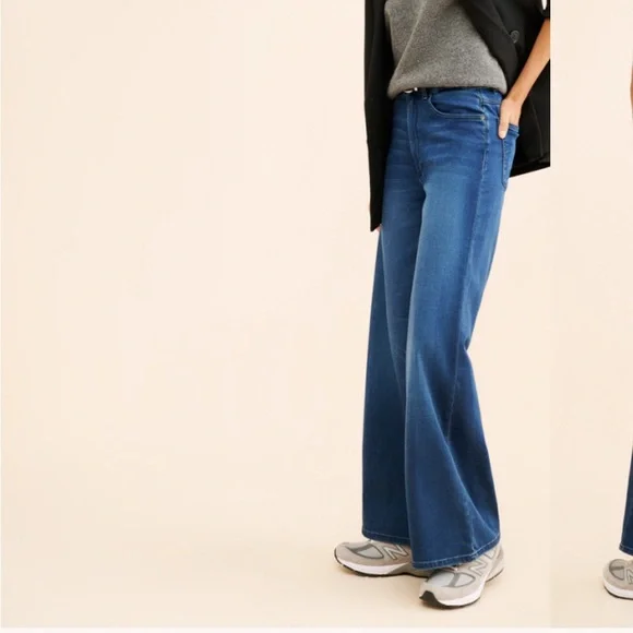 DL1961 Hepburn Wide-Leg High-Rise Jeans